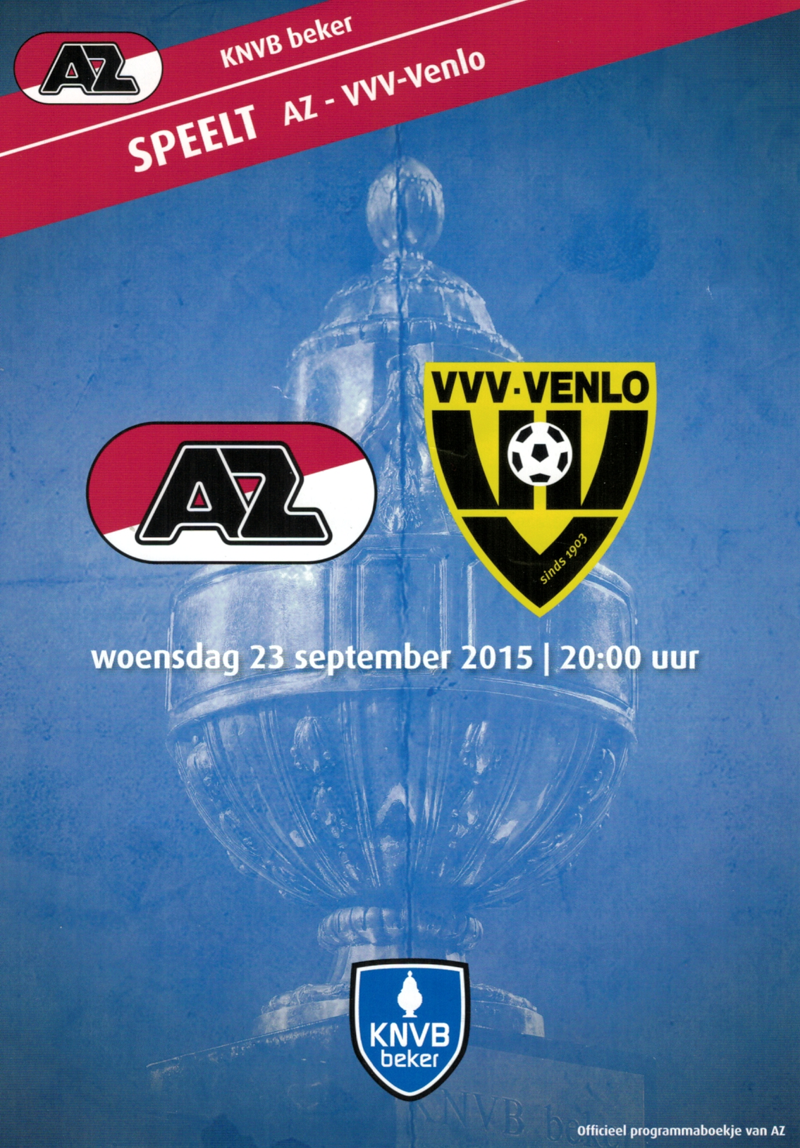AZ Programma 23-sep-2015 VVV thuis beker